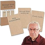 Set Of 3 Grump Notepad Memo Notebooks