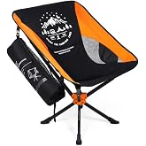LAGOPICCO 360&deg; Swivel Folding Camping Chair for Fishing &amp; Hiking | 7075 Aluminum Frame, Carry Bag &amp; Shoulder Strap, Supports 330 lbs, Lightweight Portable Design