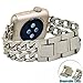 NO1seller Top Bands Compatible for Apple Watch 38mm 42mm, Metal Cowboy Style Bracelet Strap Replacement Wristband for Apple Watch Series 4 40mm 44mm 3/2/1,Sport,Nike,Edition