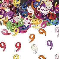 Folat Table Confetti Number