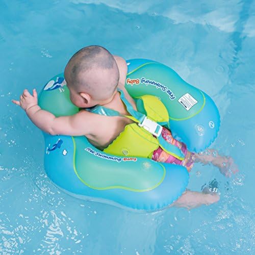 Free Swimming Baby Inflatable Baby Swimming Float Ring Children Waist Float Ring Inflatable Floats Pool Toys Swimming Pool Accessories For The Age Of 336 Months(Blue Xl)