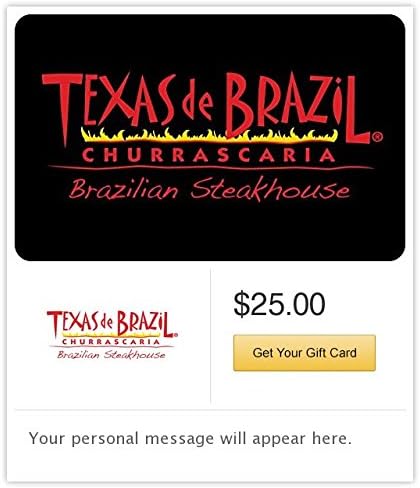Texas De Brazil Gift Cards - E-mail Delivery