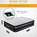 Queen Air Mattress with Built-in Pump - AirExpect Upgraded 0.7mm Thickness Leak Proof Inflatable Mattress Double High Elevated Airbed Blow up Bed for Guests, 80×60×19 Inches, 2-Year Warranty