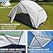 2 Person Backpacking Tent with Footprint - Lightweight Zion Two Man 3 Season, Waterproof, Ultra Compact 2p Freestanding Backpack Tents for Camping and Hiking by Hyke & Byke (White)