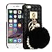 IPhone 6/6S/Plus Case ,DDLBiz Luxury Hairy Hairball Weave Hard Case Cover for iPhone 6/6S, 6 plus/6S plus (For Iphone 6 Plus 5.5Inch, Black)
