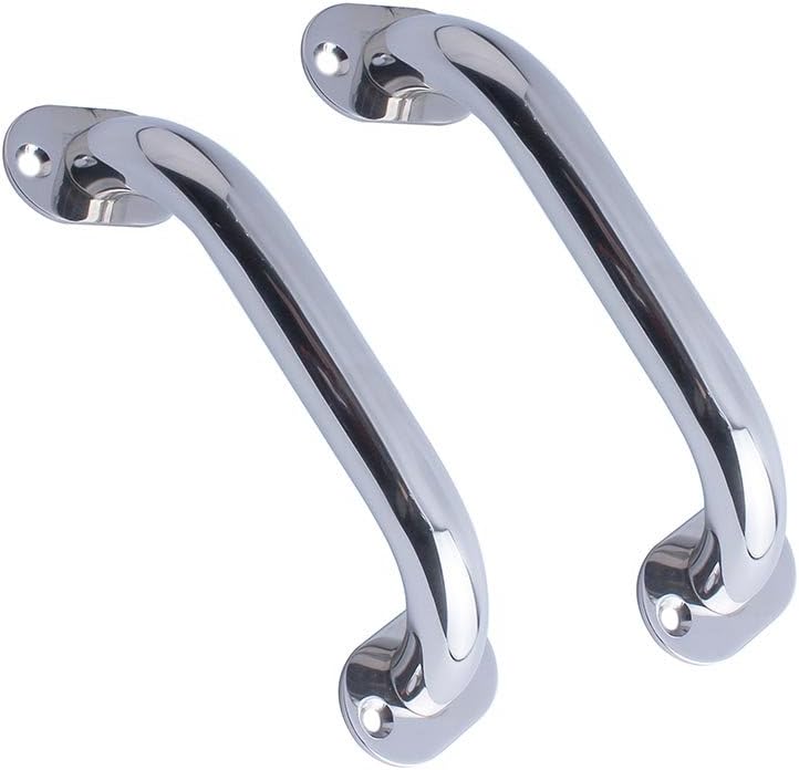 BAYSUN 2PCS Polished Stainless Heavy Duty Boat Marine Grab