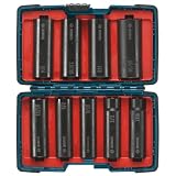 Bosch 27286 1/2-Inch Deep Well Socket Set, 9-Piece