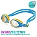 UShake Kids Child Swim Goggle, Anti-Fog UV Protection Soft Silicone Frame Kid Child Swimming Goggles for Kids Children and Early Teens