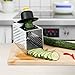 Zestkit Box Cheese Grater Stainless Steel with Silicone Hand Guard Set for Parmesan, Ginger, Vegetable (4 Sided)
