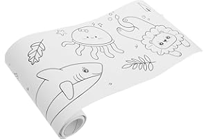 HOODANCOS Rouleau de papier à colorier pour enfants et dessin - 15 x 3 m - Non adhésif - Pour art et graffiti