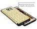 Galaxy S6 Edge Plus Case, Style4U Studded Rhinestone Crystal Bling Hybrid Armor Case Cover for Samsung Galaxy S6 Edge Plus / S6 Edge + with 1 Style4U Stylus [Gold/Black]