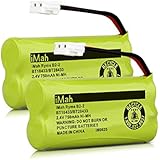 iMah BT18433 BT28433 Phone Battery Compatible at&T VTech Phones BT18433 BT28433 BT184342 BT284342 BT-8300 BT1011 BT1018 BT1022 BT1031 89-1326-00-00 89-1330-01-00 CPH-515D, Pack of 2