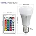 Z RGB LED Bulbs Color Changing Light Bulbs Dimmable 10W E26 Base with Daylight White and Remote Controller A19 Flood Light Bulb 100 Watt Equivalent (2 Pack)