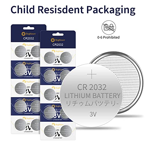 100 Count CR2032 3V Lithium Coin Cell Battery, CR2032 Button Battery