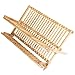 Bamboo Dish Drying Rack | 2 Tier & Folding Collapsible | 18.5