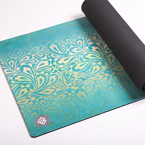 Urban Serene Grippy Ultimate Premium Bikram Hot Yoga/Exercise Pilates Workout Fitness Mat Eco Material Prevents Moisture Slipping Max Grip when Damp