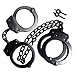Ace Martial Arts Supply Professional Double Lock Handcuffs & Leg Cuffs (Black-Chain)