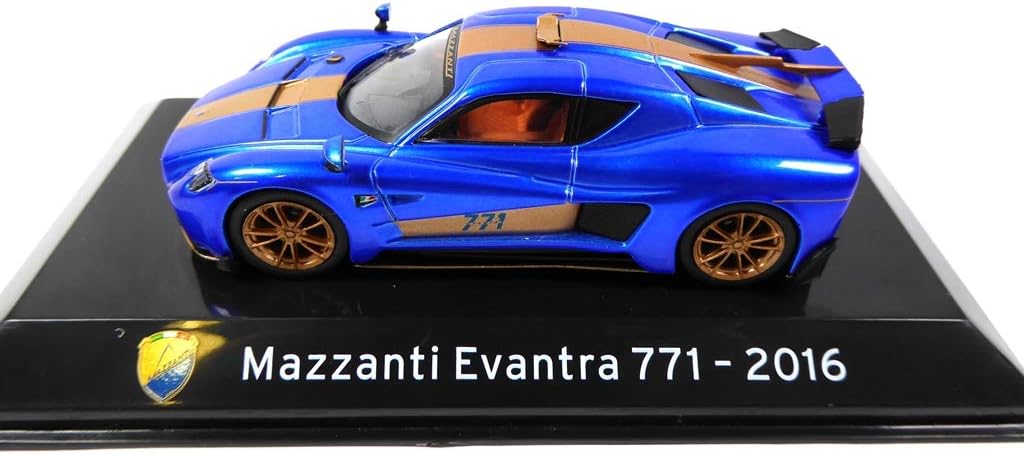 OPO 10 - Car 1/43 Collection SUPERCARS Compatible with Mazzanti Evantra 771 2016 (S70)