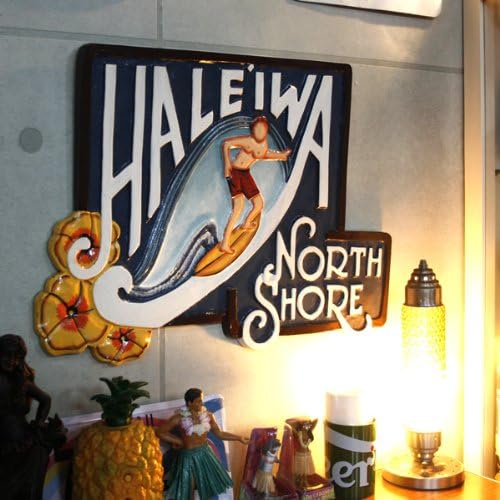 Amazon Co Jp ハワイ ノースショアの名物看板ウッドサインボード Haleiwa ハレイワ サーファーボーイ ホビー