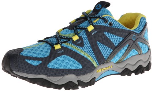 Merrell Women's Grassbow Air Trail Running Shoe,Blue/Navy,8.5 M US