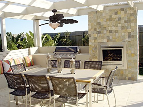 Ellington PAP52ABZ5RCDI, Pineapple 52" Five Blade Aged Bronze Outdoor Ceiling Fan with Remote - Thumbnail 2