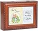 Cottage Garden Precious Moments First Communion Boy Woodgrain Traditional Music Box Plays Jesus Loves Me