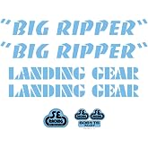 SE Bikes Big Ripper Decal Set Null Blue | SE Bikes Big Ripper Blue Decal Set - Genuine Sticker Kit for BMX Bikes
