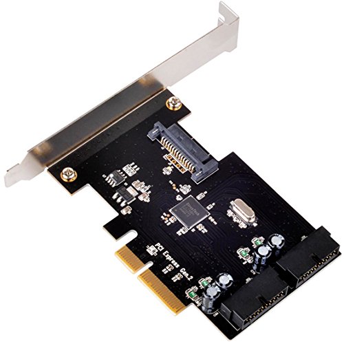 SilverStone SST-ECU01 - PCI-E Erweiterungskarte 2x intern USB 3.0 19-pin Anschlüsse, unterstützt UASP und Turbo-Boost, low-pr