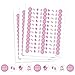 It's a Girl Baby Shower Kisses Candy Stickers, Pink Chocolate Drops Labels - 180 Count