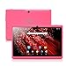 [GMS Certified by Google] iRULU 7'' Tablet - Android 4.4, Quad Core, HD 1024x600, Dual Camera, Wi-Fi, 8GB, 3D Game Supported,7inch tablet -- Pink