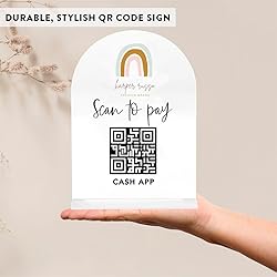 Andaz Press Custom QR Code Sign with Logo for Pop