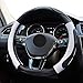 ZATOOTO Universal Steering Wheel Cover Stitch On Wrap Cover Red Handsewn DIY Microfiber Leather Breathable and Soft Anti Slip Breathable 14.5-15 Inch for Women Men