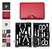 3 Swords Germany - brand quality 11 piece manicure pedicure grooming kit set for professional finger & toe nail care scissors clipper fashion leather case in gift box, Made by 3 Swords (03768)