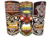 Set of (3) Wooden Handcarved 12