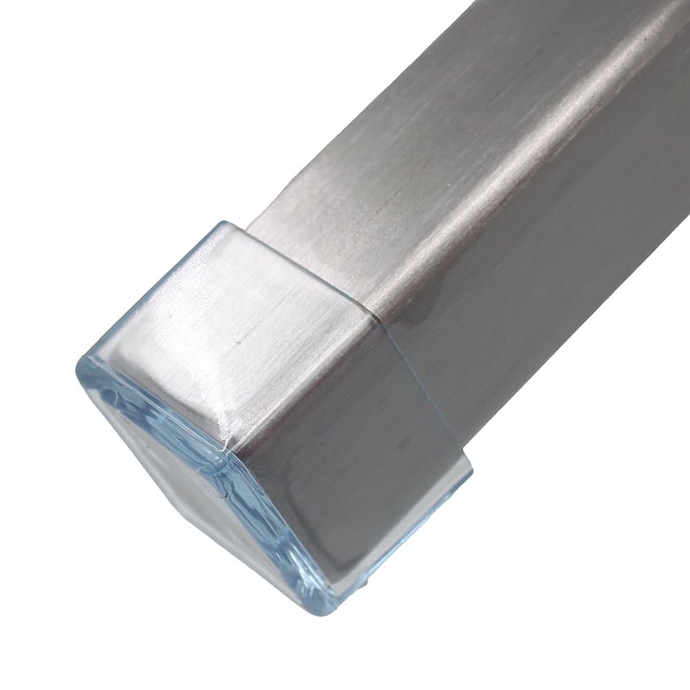 25mm (1") Transparent Clear Square Rubber Feet Stoppers for Furniture Table Chair Legs by Lifeswonderful® (16)