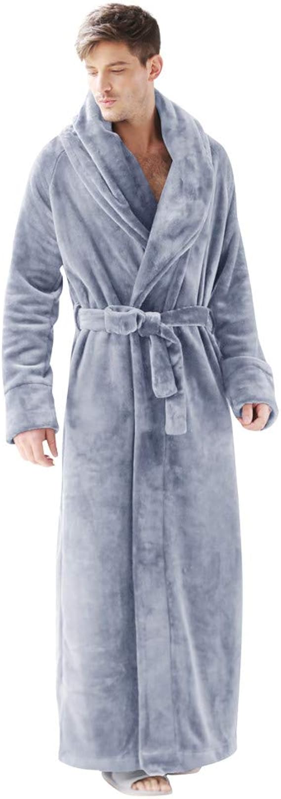 Amazon Co Jp 7ベールレディースフランネル超長床長バスローブ Clothing Accessories