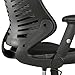 Poly and Bark Correna Drafting Chair in Mesh, Black