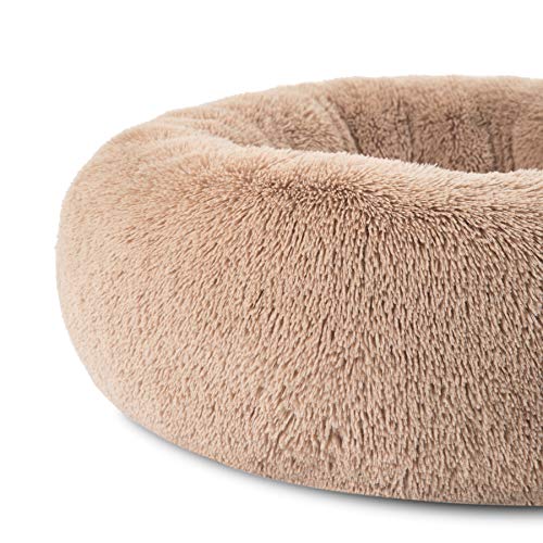 Bedsure Calming Dog Bed for Large Dogs Donut Washable Large Pet Bed, 36 inches Anti Anxiety