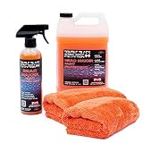 P&S Detailing Products C2501 + C250P Bead Maker Paint Protectant Combo Kit (1 Gallon + 1 Pint) with Two Bead Maker Ultimate Microfiber Towels by The RAG Company