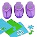 Paper Punch Hole Puncher -- (3 PACK Musical Note Snow Flake Happy Face) -- Personalized Paper Craft Punchers Shapes Set -- For Scrapbook Engraving Kids Artwork -- Greeting Card Making DIY Crafts