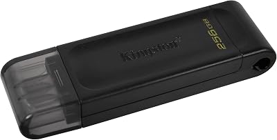 Kingston DataTraveler 70 DT70 256GB USB-C Flash Drive Black USB 3.2 Gen 1