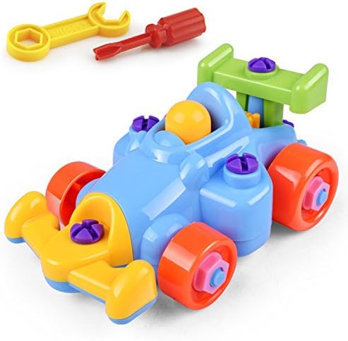 Building Assembled Toys Develop Learning Fun Build A Cars Kids Children's Educational Toy With Clamp &amp; Screwdriver Tool