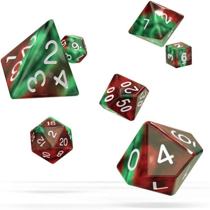 Oakie Doakie Dice RPG Set Gemidice - Bloody Jungle (7), Divers - Image 3