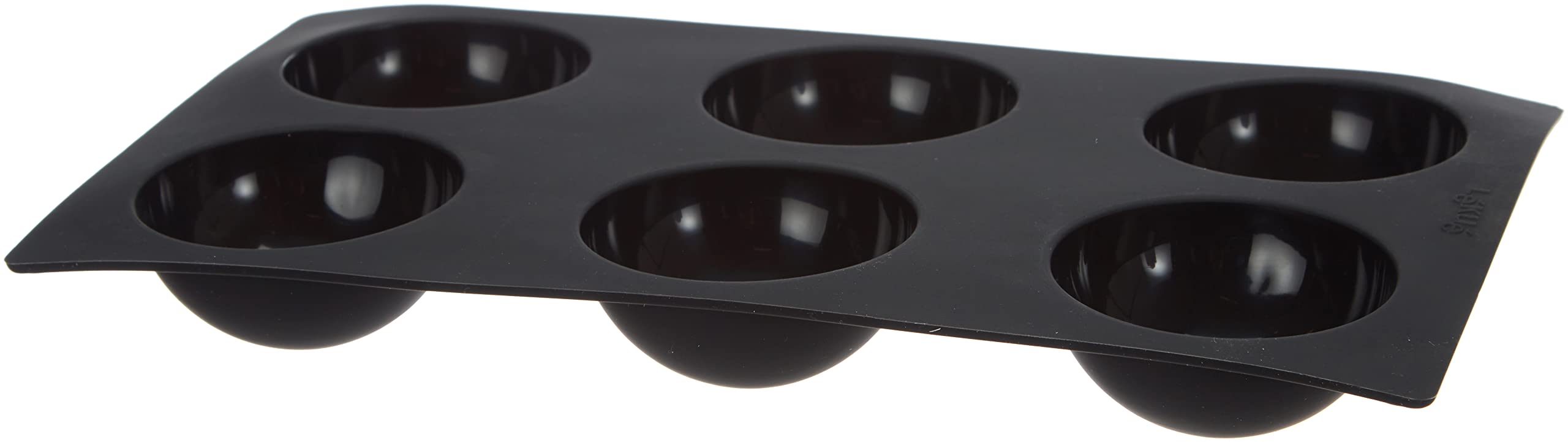 Lékué 6 Cavity Gourmet Semi Sphere Mould, Black