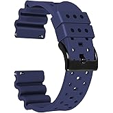 JIEANTE Silicone Watch Bands 20mm 22mm 24mm Quick Release Rubber Watch Bands for Men and women