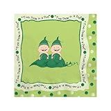 Twins Two Peas in a Pod Beverage Napkins (16 count)
