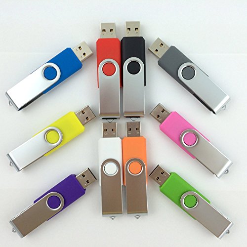 Enfain-10-Pack-Color-Sorted-USB-Flash-Drive