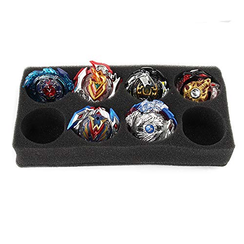AutumnFall Portable Waterproof Box 8 in 1 Carrying Case Burst Battle Gyro Storage Box for Beyblade Burst Spinning Top (A)