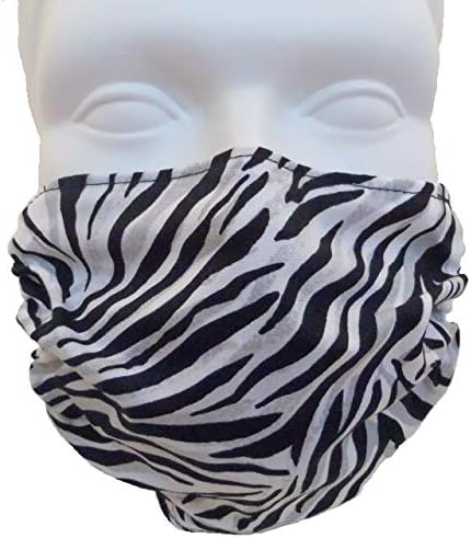 Zebra Print Dust & Allergy Mask by Breathe Healthy, Washable, Reusable; (Child/Youth Size)