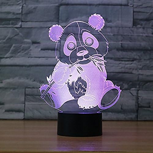 Fissen 3d Panda Led Lampe D Illusion Optique Lampe Lumiere De Nuit Avec Cable Usb Et 7 Couleurs Decoration Pour Enfant Chambre Chevet Table De Bebe Enfant Cadeau De Noel Fete Anniversaire Amazon Fr